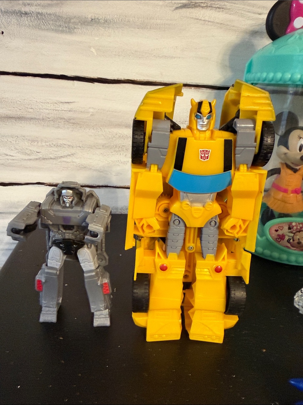 Transforming Yellow Robot Action Figure Toy - Kids Toys